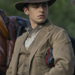 Young Sherlock Hero Fiennes Tiffin Brown Coat